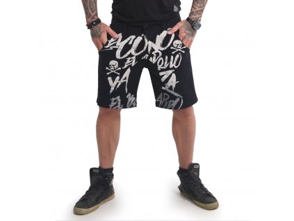 Pánské kraťasy Yakuza URBAN SHORTS EL BASTARDO 14039 black  + Doprava zdarma na další nákup