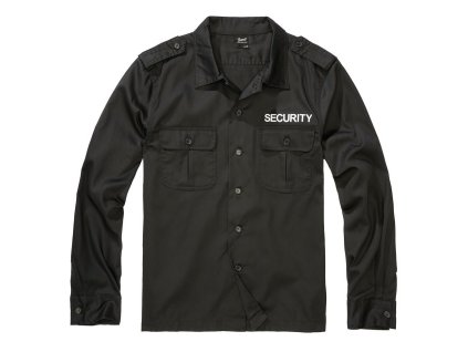 Košile US SECURITY dlouhý rukáv ČERNÁ (velikost 3XL)