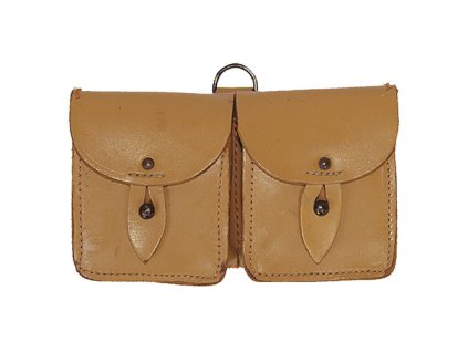 Sumka francouzská kožená na patrony 2 ks MAS použitá