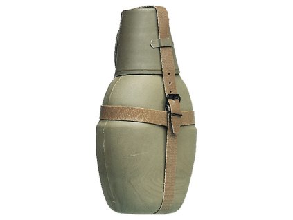 Láhev polní NVA s šálkem Thermo ZELENÁ použitá