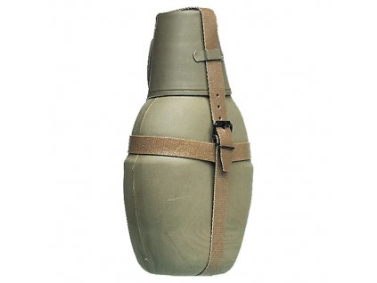 Láhev polní NVA s šálkem Thermo ZELENÁ použitá