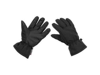 Rukavice prstové zimní SOFTSHELL 3M™ Thinsulate™ ČERNÉ (velikost L)