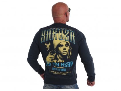 Pánská mikina Yakuza Gun 19013 carbon (Velikost 4XL)