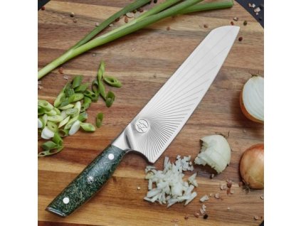 Kuchařský nůž CHEF Dellinger Sandvik Green Northern Sun  + Sleva 100,- Kč při použití kódu "DELI100"