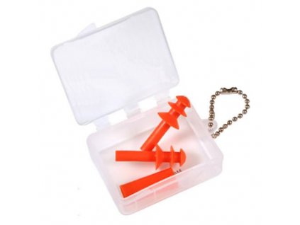 Špunty do uší GENUINE v plastové krabičce ORANŽOVÉ