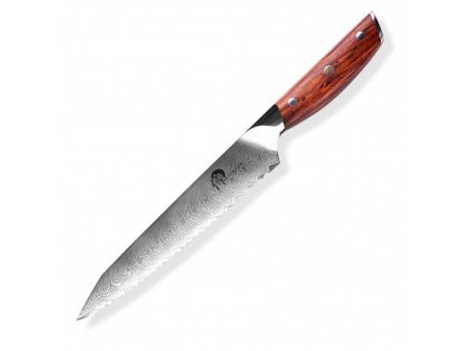 Nůž na chléb Bread 8,5" (210mm) Dellinger Rose-Wood Damascus  + Sleva 100,- Kč při použití kódu "DELI100"