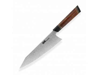 Nůž Kiritsuke / Chef 8,5" Dellinger Octagonal Desert Iron Wood FULL  + Sleva 250,- Kč při použití kódu "DELI250"