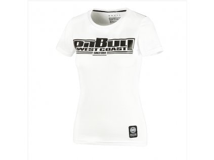 Dámské triko PitBull West Coast BOXING bílé (Velikost XL)
