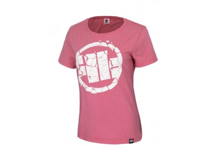 PitBull West Coast - dámské triko SCRATCH washed růžové (Velikost XS)