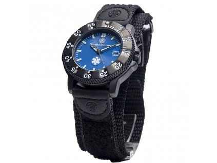 Hodinky EMT s nylonovým řemínkem ČERNO/MODRÉ  + Doprava zdarma na další nákup