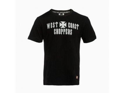 Pánské triko West Coast Choppers WCC SCRIPT TEE - BLACK
