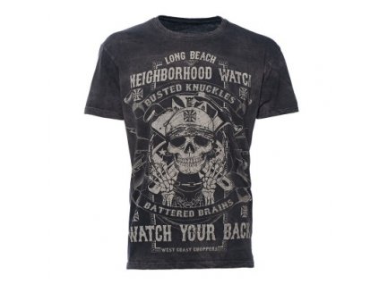 Pánské triko West Coast Choppers NEIGHBORHOOD WATCH TEE BLACK (Velikost M)