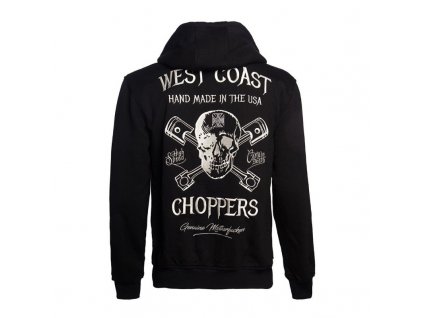 West Coast Choppers mikina s kapucí na zip - HIGH SPEED ZIP HOODY (Velikost M)