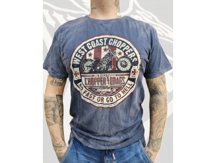Pánské triko West Coast Choppers Drags (Velikost L)