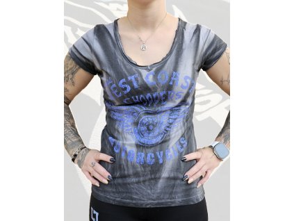 Dámské triko West Coast Choppers Motorcycles (Velikost M)