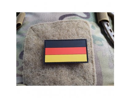 Nášivka vlajka NĚMECKO plastová BAREVNÁ velcro