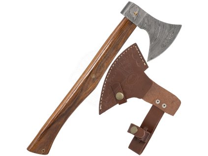 Kompaktní sekerka - damašková ocel
