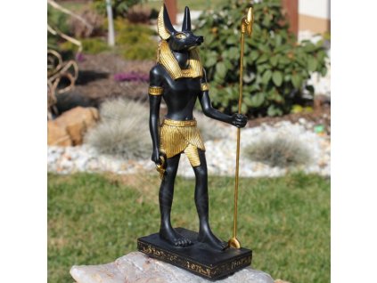Egyptský bůh Anup, soška 22cm