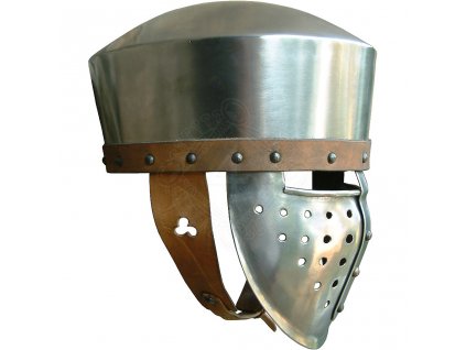 Normanská kalota s obličejovým štítem - Outlet