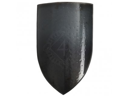 Erbovní štít (Heater Shield), tepaný a brynýrovaný, 1,6mm ocel