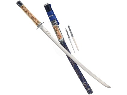 Dekorativní samurajský meč (katana) Date s motivy Tokugawy Ieyasu