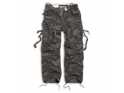 Kalhoty VINTAGE FATIGUE BLACK CAMO  + Doprava zdarma na další nákup