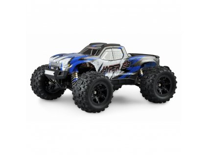 AMEWI Hyper Go Monster Truck s GPS 4WD 1:16 RTR. brushed, LED, modrý