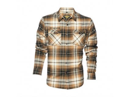 Pánská flanelová košile West Coast Choppers Diablo Brown (Velikost S)