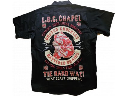 Pánská košile West Coast Choppers Busted black (Velikost S)