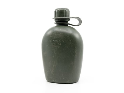Láhev polní holandská 1L plast ZELENÁ použitá