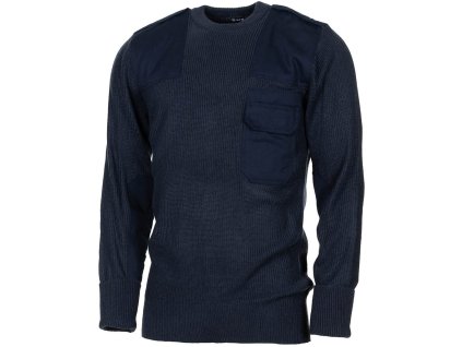 Svetr BW s náprsní kapsou ACRYL MODRÝ (velikost 50)
