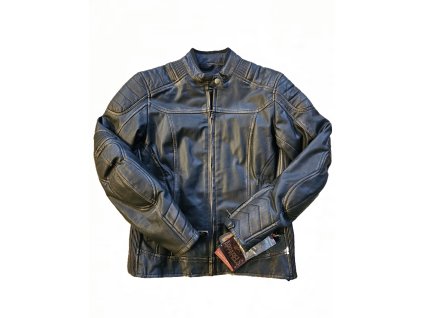 Dámská kožená motorkářská bunda West Coast Choppers by Vintage black (Velikost L)