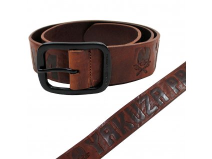 Kožený pásek Yakuza Premium 3174 brown (Velikost 100)