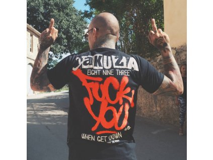 Pánské triko Yakuza FU TSB 23035 black (Velikost 5XL)