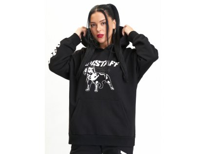 Dámská mikina s kapucí Babystaff Logo black (Velikost S)