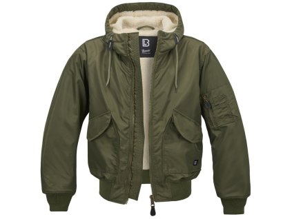 Bunda pilotní CWU zateplená s kapucí ZELENÁ (velikost 3XL)