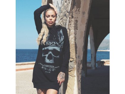 Dámské mikino šaty Yakuza Bunny 90137 black (Velikost XS)