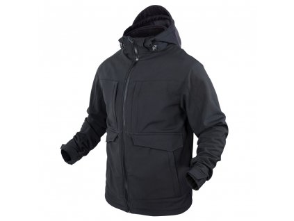 Bunda - parka OVERCAST SOFTSHELL ČERNÁ  + Doprava zdarma na další nákup