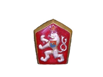 Odznak ČSLA - LEV smaltovaný ČERVENÝ