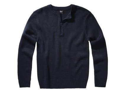 Svetr pulover Armee zip 3/4 NAVY MODRÝ