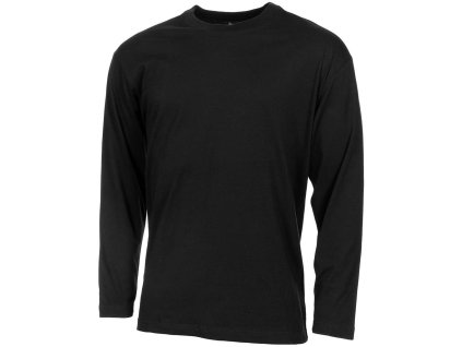 Triko dlouhý rukáv bavlněné ČERNÉ (velikost 3XL)