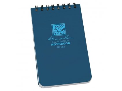 Blok voděodolný TOP-SPIRAL 3x5" notebook malý MODRÝ