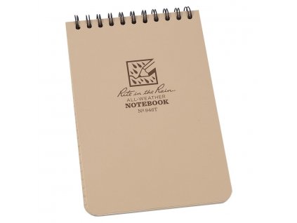 Blok voděodolný spirálový Notebook TOP-SPIRAL 4x6" DESERT