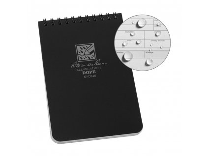 Blok D.O.P.E LOGBOOK voděodolný ČERNÝ