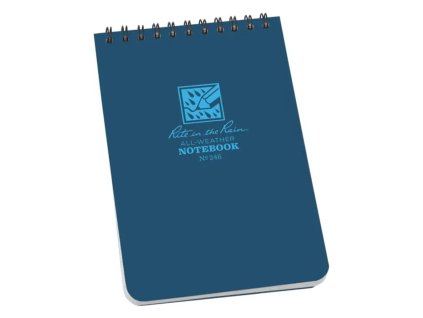 Blok voděodolný spirálový Notebook TOP-SPIRAL 4x6" MODRÝ