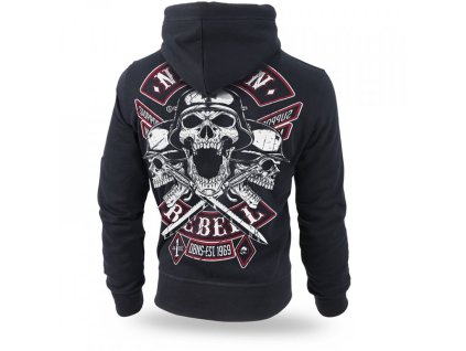 Pánská mikina se zipem Dobermans Aggressive NATION REBELL BZ184A (Velikost M)