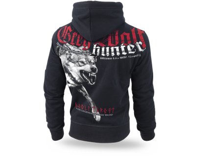 Pánská mikina se zipem Dobermans Aggressive GREY WOLF BZ200A (Velikost M)