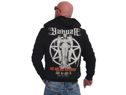 Pánská mikina s kapucí, zip Yakuza Evil Only 23016 (Velikost M)