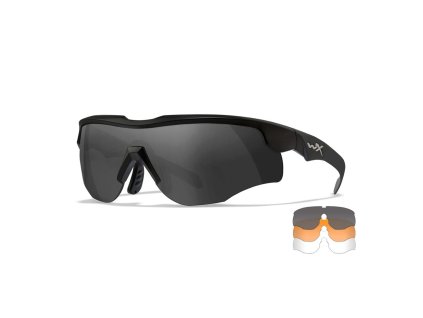 Brýle střelecké WX ROGUE COMM sada 3 skla ČERNÝ rám  + Doprava zdarma na další nákup