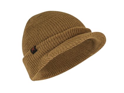 Čepice WATCH BRIM pletená s kšiltem COYOTE BROWN